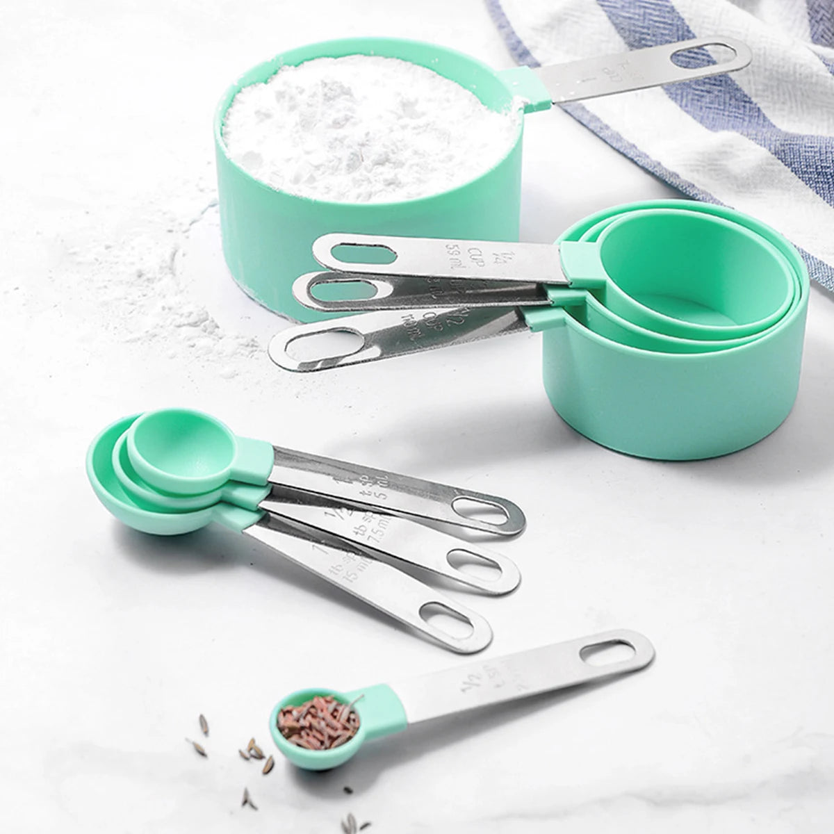 Stainless Steel Measuring Spoon and Cup Set