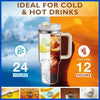 40oz Insulated Tumbler with Handle and Straw