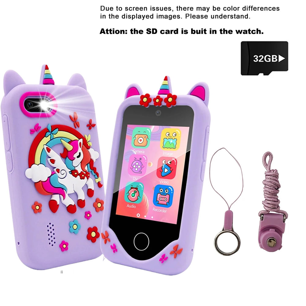 Kids Touchscreen Learning Phone with Games and Music