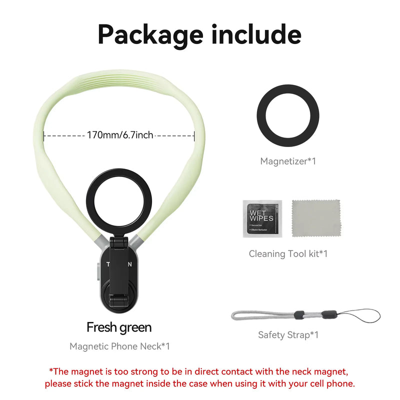 Magnetic Neck Mount for Hands-Free Phone Filming