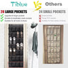 Over-the-Door Hanging Shoe Organizer with Mesh Pockets