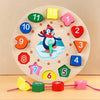 Wooden Shape & Number Sorting Clock Puzzle for Early Learning