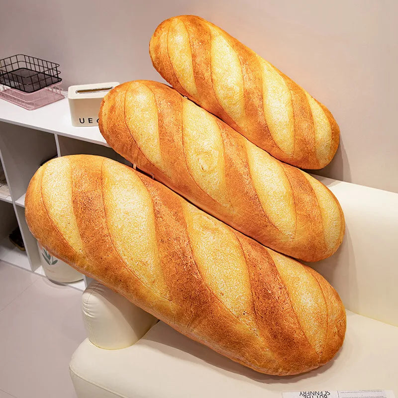 Baguette Bread Plush Pillow | Funny Food Shaped Cushion