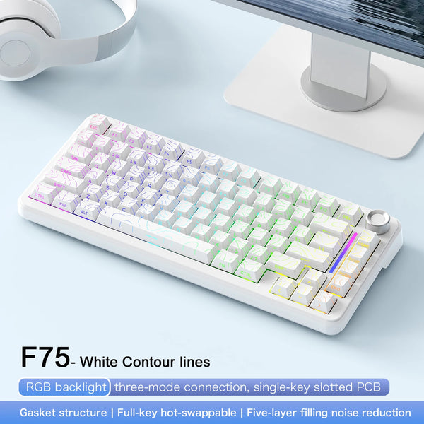 75% Wireless Mechanical Gaming Keyboard with Hot-Swap Switches