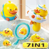 Yellow Duck Bath Sprinkler Toy Set for Toddlers