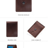 Slim PU Leather Bifold Wallet with Card Holder