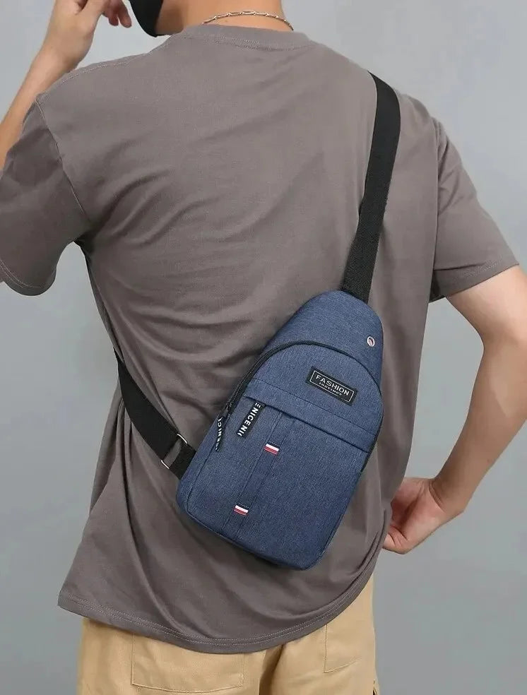 Men's Waterproof Canvas Waist Pack with Adjustable Strap