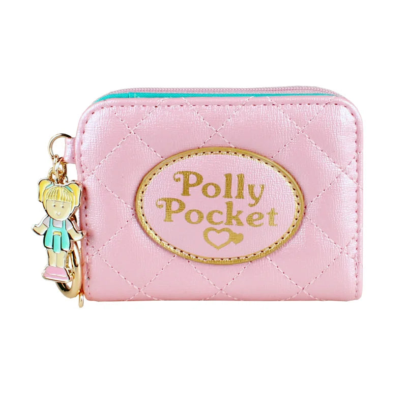 Quilted PU Leather Wallet with Zipper Closure