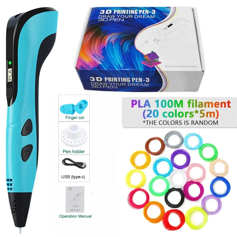 3D Printing Pen with LED Display