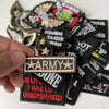 Tactical Military Iron-On Patch with Slogan – Embroidered Badge for DIY Clothing