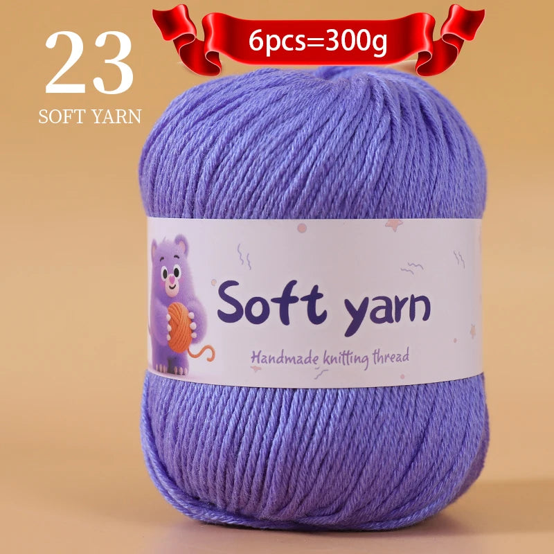 Soft Acrylic Yarn Balls for Knitting – 300g