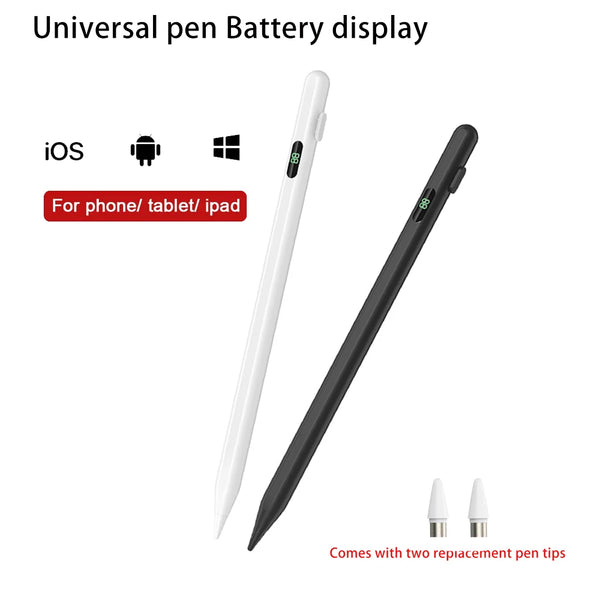 Universal Precision Touch Stylus Pen with Battery Display