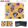 PU Leather Bifold Card Holder Wallet with Cartoon Print