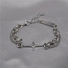 Pulsera de Doble Capa con Estrella y Cruz
