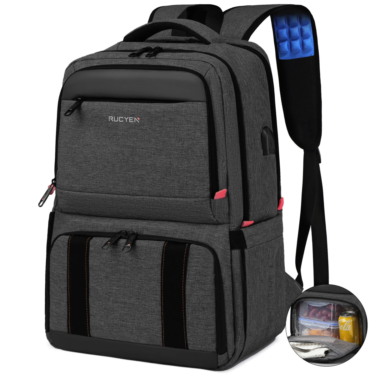 Insulated Lunch Cooler Backpack with Water-Resistant Design