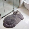 3D Cat Shaped Quick Dry Bath Mat