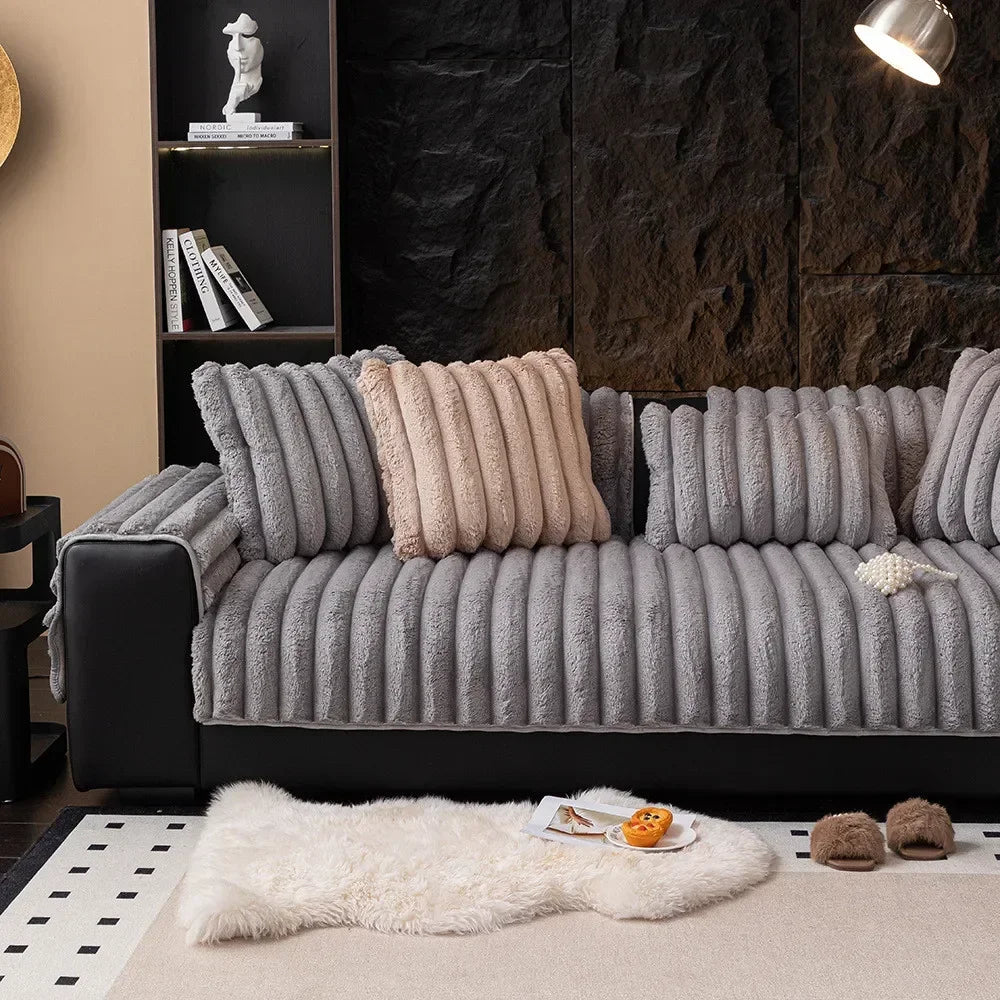 Plush Non-Slip Sofa Cushion for Warmth and Protection