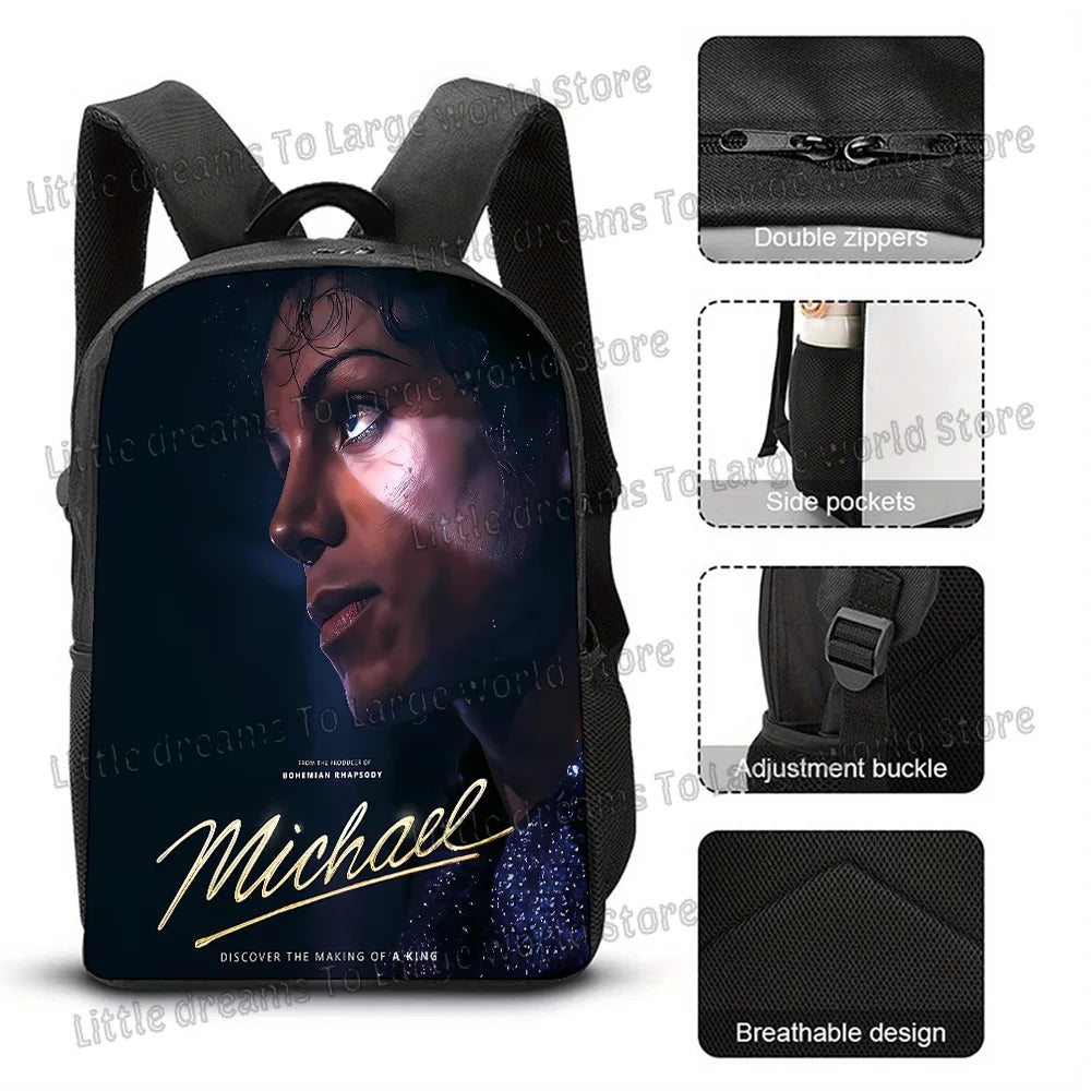 Michael Jackson 3D Print Backpack for School & Travel