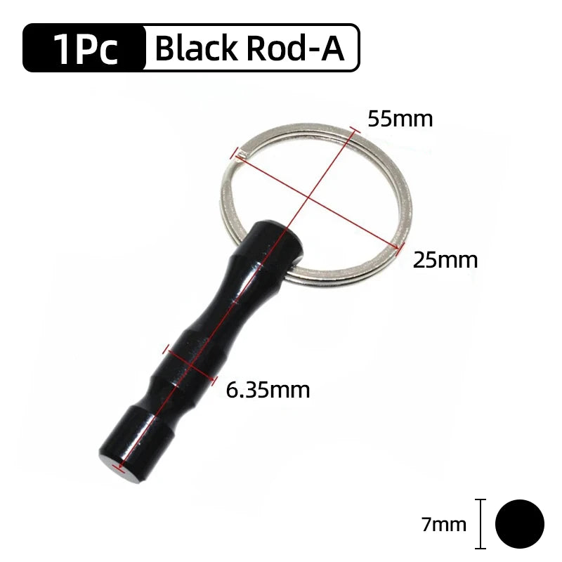 1/4" Hex Quick-Change Screwdriver Bit Holder with Keychain