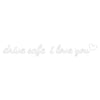 Drive Safe I Love You Rearview Mirror Decal