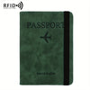 Vintage PU Travel Passport Holder with RFID Protection