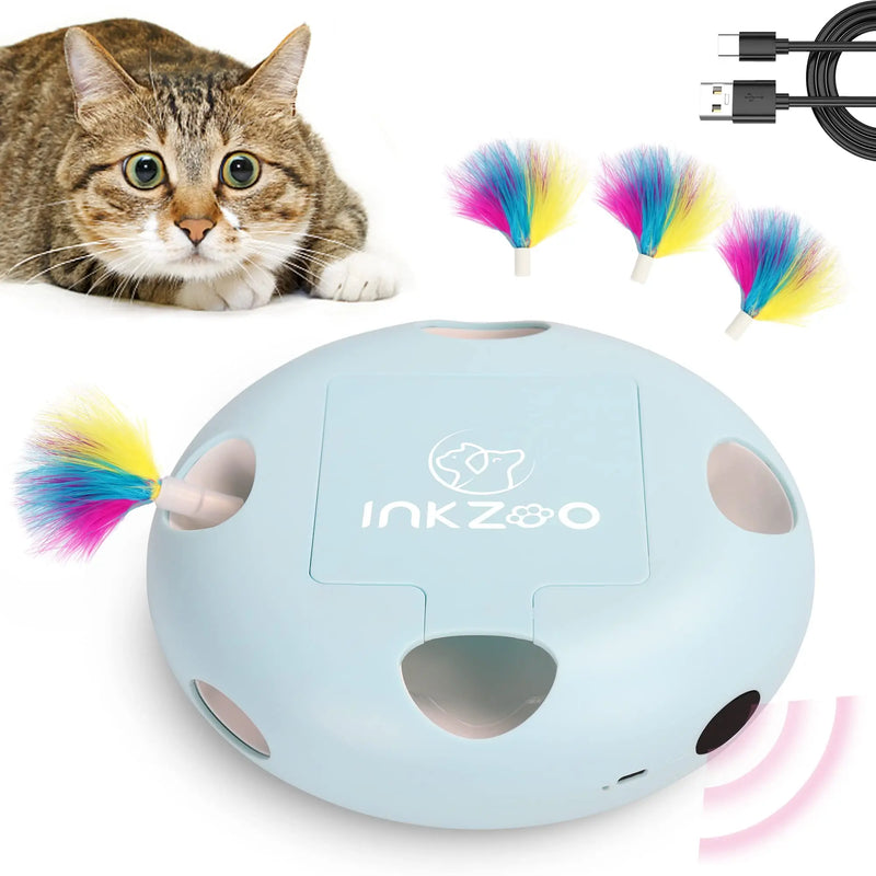 Interactive Whack-A-Mole Cat Toy with Smart Sensor