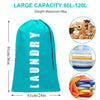 Reusable Travel Laundry Bags with Drawstring (2-Pack)