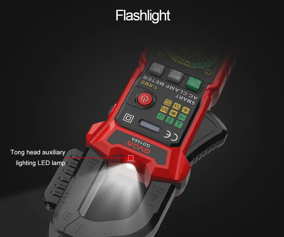 Professional Auto-Ranging Clamp Meter with True RMS and NCV