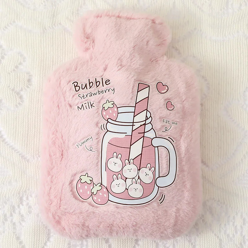 Adorable Plush Hot Water Bottle with Cozy Animal Design