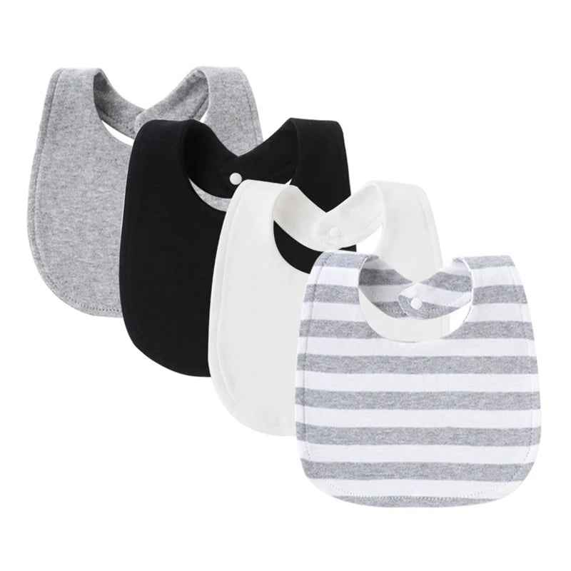 100% Cotton Baby Bibs Set for Newborns