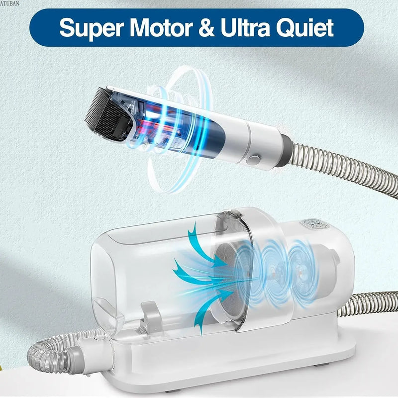 Quiet Pet Grooming Vacuum Kit
