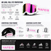 NAFEIB professional MX off-road goggles with HD lens shown on a white background.