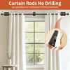 No-Drill Adhesive Curtain Rods