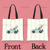 Snoopy Cartoon Canvas Tote Bag – Large Capacity, Foldable & Reusable