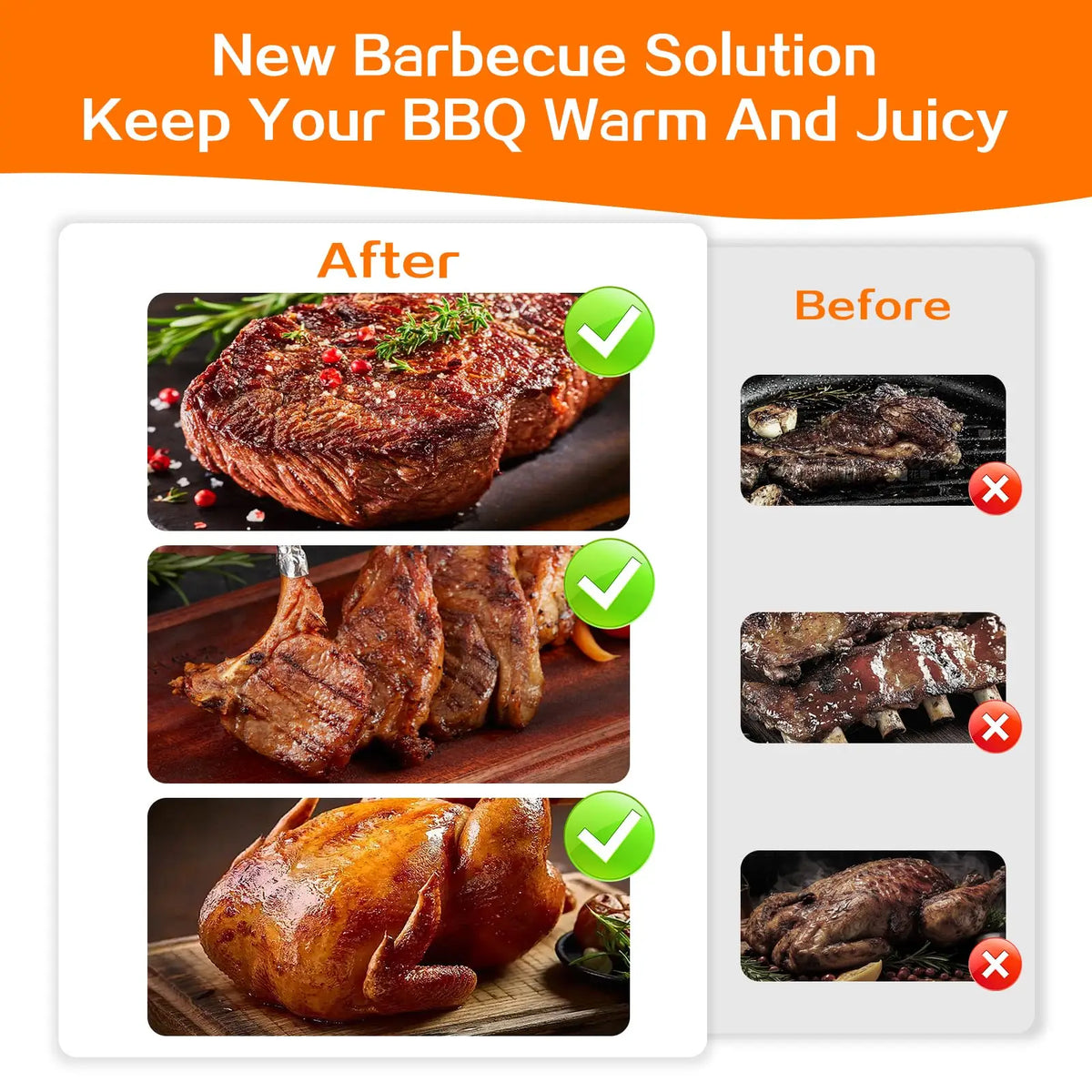 Insulated Meat Resting Bag – Triple-Layer BBQ Blanket for Juicy, Tender Briskets & Pork Shoulders
