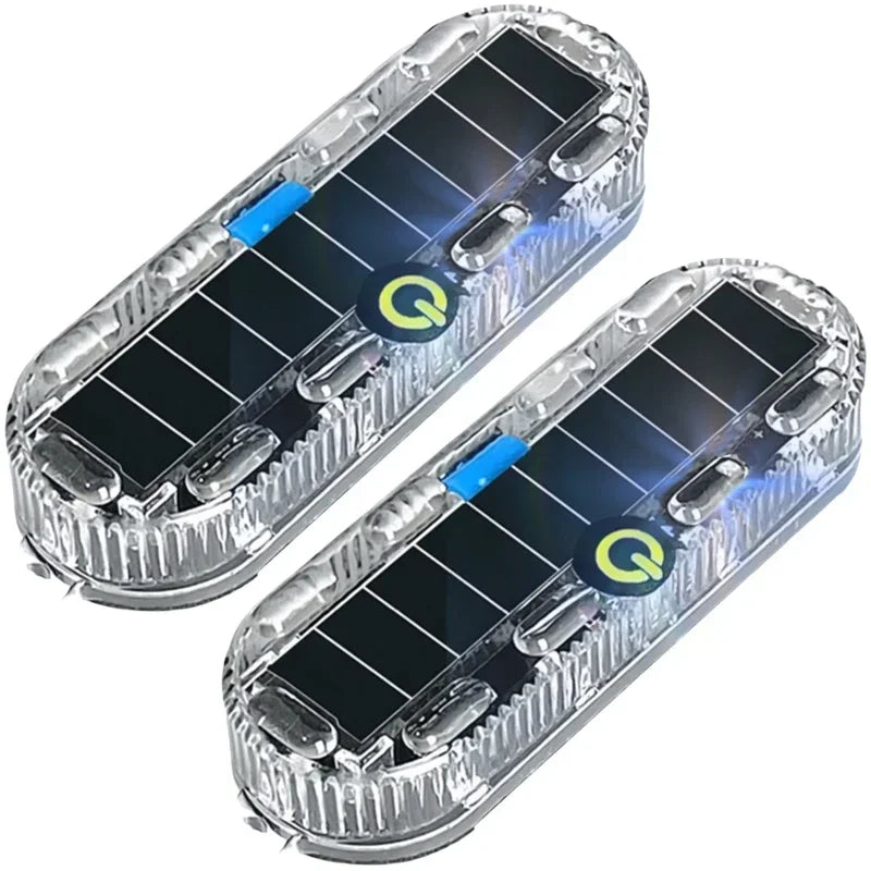 Solar Powered LED Anti-Collision Strobe Light for Vehicles