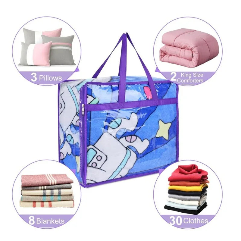 Extra-Large Waterproof Storage Bag with Handle and Zipper