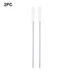A set of two drain clog remover and hair catcher cleaning tools.