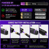 Instructions for correct battery installation in series for a mini UV flashlight
