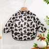 Waterproof Long-Sleeve Baby Bib with Catch-All Pocket