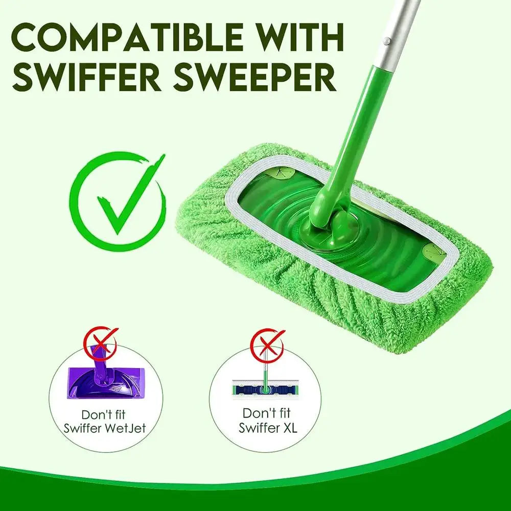 Reusable Microfiber Mop Pad for Swiffer Sweeper