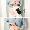 Slim PU Leather Zip-Around Wallet with Card and Phone Pockets