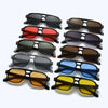 Retro Double-Bridge Square Sunglasses