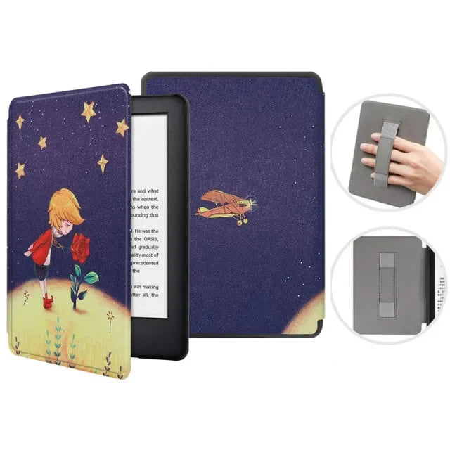 Premium Leather Case for Kindle Paperwhite (2024) with Hand Strap & Auto Sleep/Wake