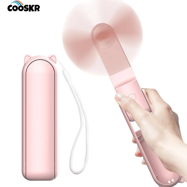 Foldable Mini Fan with Power Bank