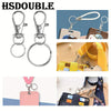 Silver Swivel Snap Hooks with Key Rings (20-Pack)
