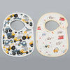 Soft Cotton Baby Bibs with Waterproof Backing – Set of 2