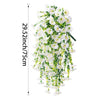 75cm Artificial Peony Garland - Hanging Silk Flower Decor