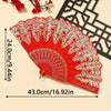 Elegant Hanfu Folding Fan for Dance, Parties & Home Decor