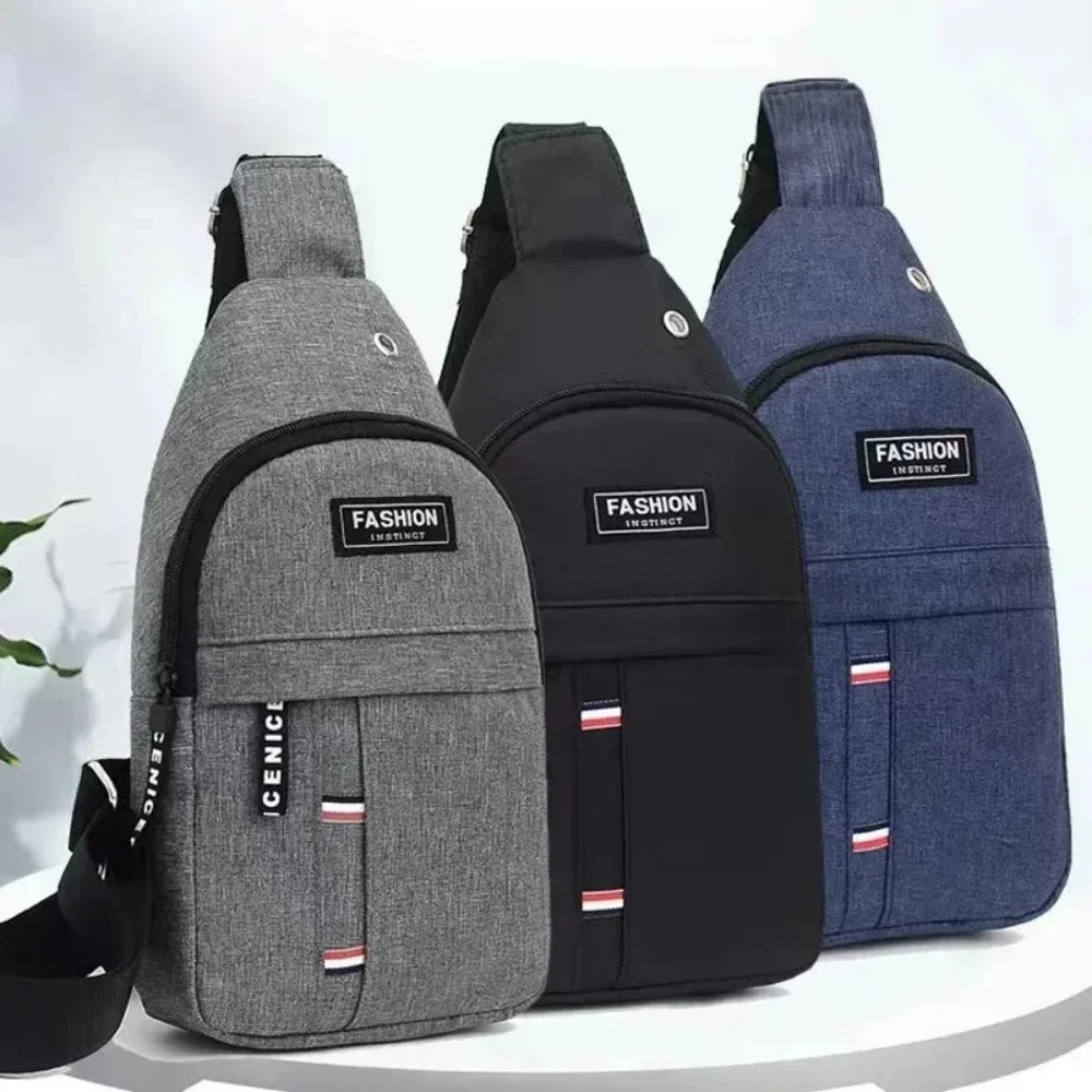 Men's Waterproof Canvas Waist Pack with Adjustable Strap